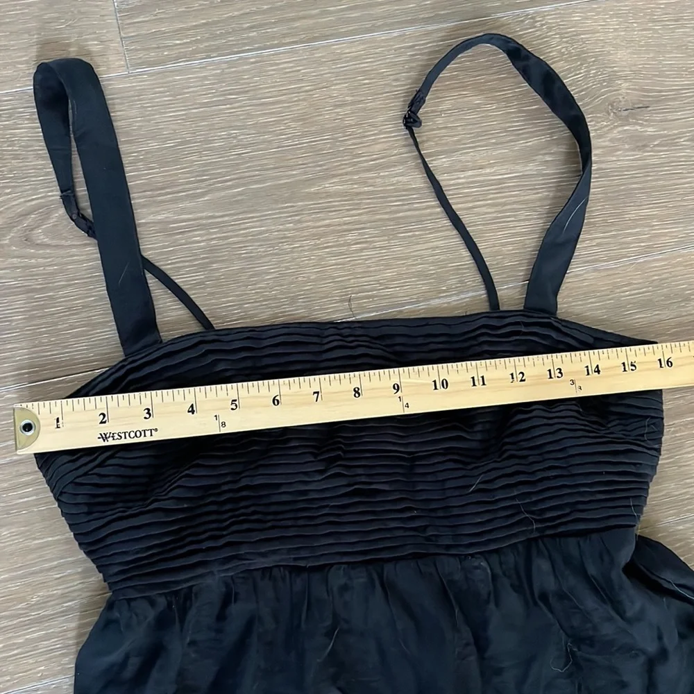 Abercrombie & Fitch Tiered Ruched Babydoll Emerson Maxi Dress | M petite - Picture 10 of 10